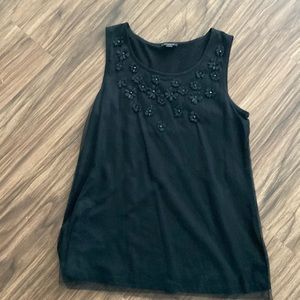 Pretty Black Sleeveless Top- Ann Taylor Loft